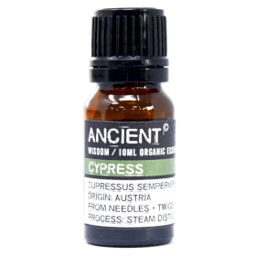 Organic Essential Oils 10ml: Cypress Organic Essential Oil - 10ml