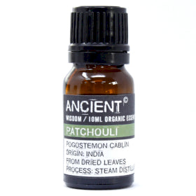 Organic Essential Oils 10ml: Patchouli Organic Essential Oil - 10ml