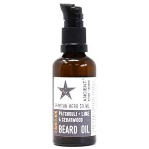 Pure And Natural Beard Oils 50ml: 50ml Beard Oil - Spartan Hero - Condition!