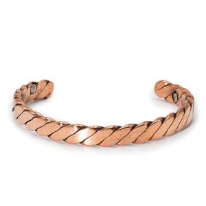 Inspiration Bracelets Brass Copper: Solid Copper Manly Bracelets with Magnets