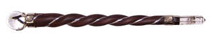 Twisted Wood and Rock Quartz Wand