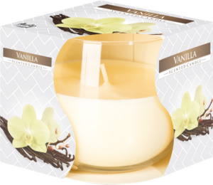 Scented Jar Candle: Scented Glass Jar Candle - Vanilla