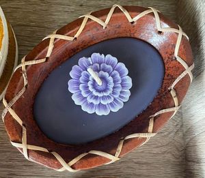 Scented Wooden Bowl Candle - Oval