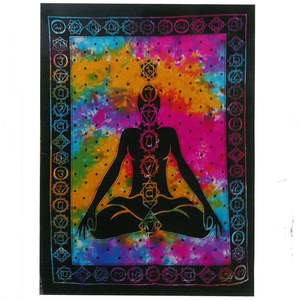 Cotton Wall Hangings: Cotton Wall Art - Chakra Buddha