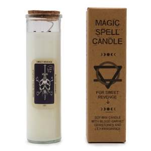 Magic Spell Candles: Magic Spell Candle - Sweet Revenge - Blood Garnet and Lily Fragance