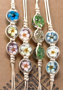 Pressed Flowers - Tri Flower Bracelet