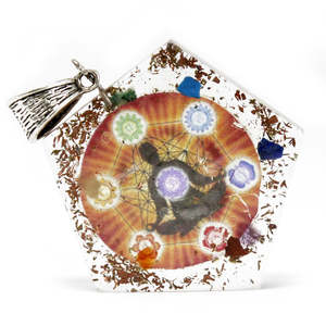Orgonite Power Pendants: Orgonite Power Pendant - Pentagon Chakra