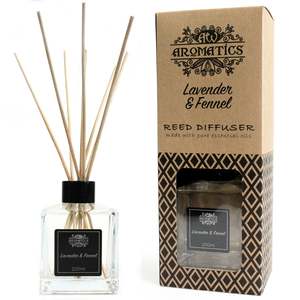 Pure Essential Oil Reed Diffusers 200ml: 200ml Lavender & Fennel Essential Oil Reed Diffuser