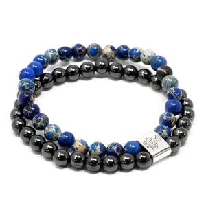 Magnetic Gemstone Bracelets: Magnetic Gemstone Bracelet - Sodalite
