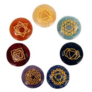 Rounded Shape Stones Chakra Set