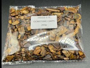 Gemstone Chips And Stones: Tiger Eye Gemstone Chips - 200g