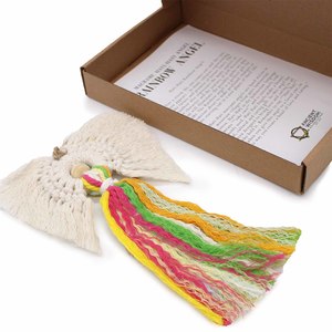 Hati Hati Macrame Angel In Gift Box: Hati-Hati Macrame Angel in  Gift Box - Rainbow