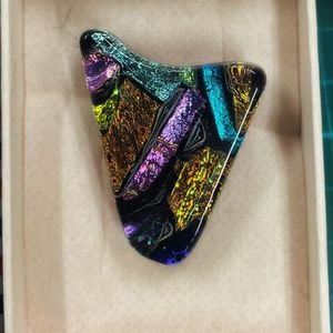 Glass Broach - Multicoloured