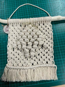 Macrame Wall Hanging with Xmas Tree - NZ Made