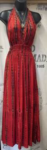 Dresses: Red Tie Dye Maxi Dress