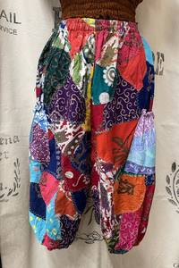 Patchwork Knee Length Shorts - Dark