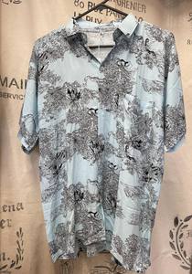 Mens Clothing: Men's Shirt - XL - Blue Print