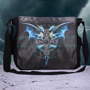 Nemesis Themed Shoulder And Messenger Bags: Messenger Bag Dragon Duo 40cm Anne Stokes