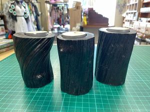 Clearance Sale Up To 50 Off Limited Time Offer: Tree Stump Tealight Holder - Black