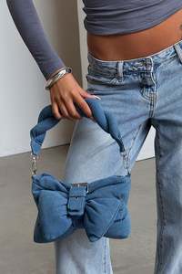 Maddox Shoulder Bag - Blue Denim