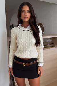 Knits Jumpers: Nina Knit - Cream