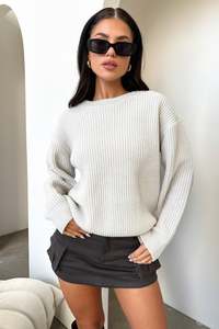 Knits Jumpers: Tamzyn Knit Jumper - Grey