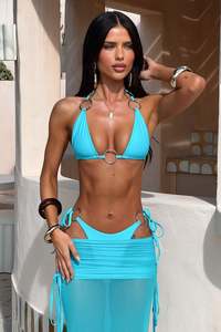 Intimates Swim: Britney Bikini Bottom - Blue