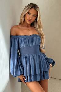 Back In Stock: Ahoy Playsuit - Navy