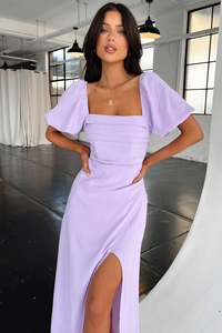 Casual Dresses: Delia Maxi Dress - Lilac