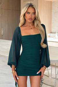 Lorde Dress - Emerald