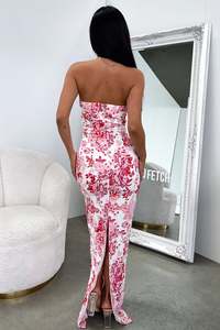 Formal Dresses: Charms Maxi Dress - Pink Floral