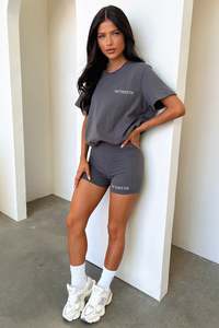 Lounge Wear: Jaska Bike Shorts - Charcoal