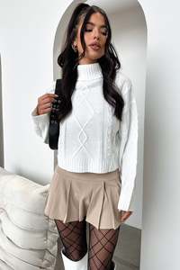 Knitwear: Rian Knit Jumper - White