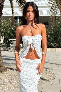 Amelie Top - Blue Floral