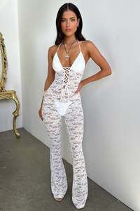 Alfonzo Lace Jumpsuit - White