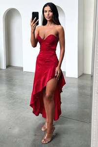 Latest: Leora Maxi Dress - Red