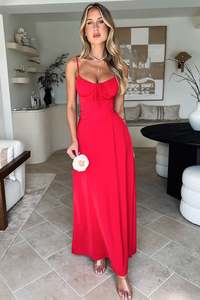 Latest: Magdalena Maxi Dress - Red