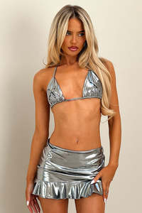Sets: Rednova Mini Skirt - Gun Metal