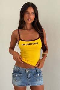 Lounge Wear: Verde Tank - Yellow