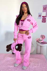 Sets: Series 5 Low Rise Sweatpants - Pink/Burgundy