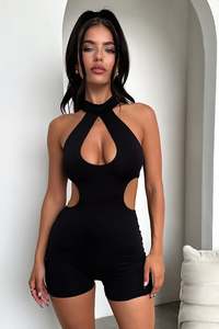 Playsuits 1: Gianna Playsuit - Black