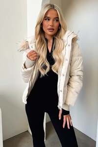 Outerwear: Coleman Puffer Jacket - Bone