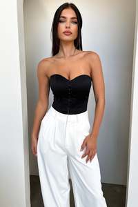 All Tops: Melika Corset - Black