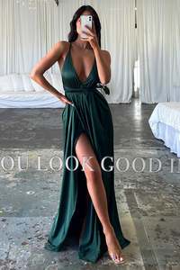 Scarlett Halter Maxi Dress - Emerald Green
