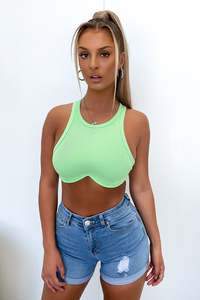 All Tops: Jagger Crop - Green