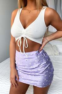 Crop Tops: Krisy Crop - White