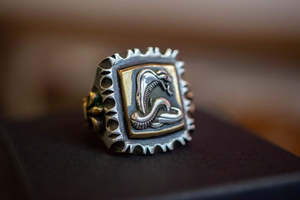 Jewellery: Cobra Mexican Biker Ring
