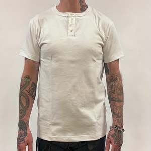 3sixteen: Short Sleeve Henley - White