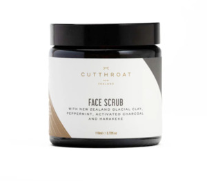 Charcoal Face Scrub exfoliator with peppermint
