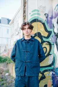 Tops: Temple Jacket - enigma denim